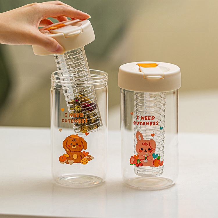 two infusion water bottles